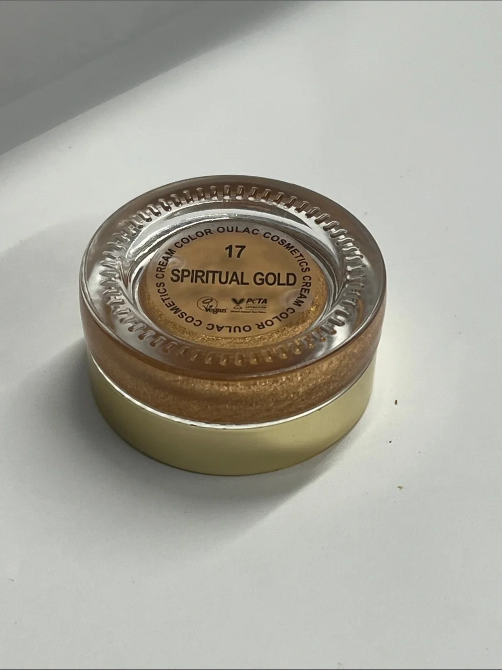 Oulac Cosmetics Cream Eyeshadow In Spiritual Gold